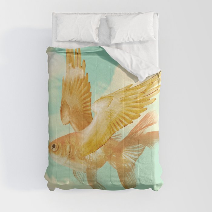 Flying Goldfish Comforter