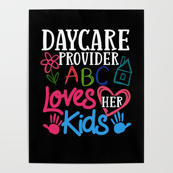 Daycare Provider Thank You Childcare Babysitter Poster