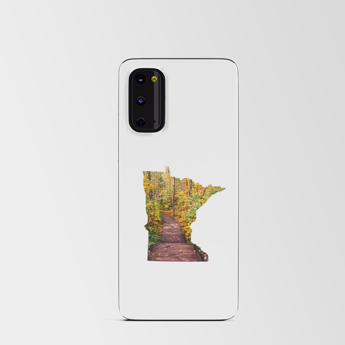Minnesota Map Forest Path Android Card Case