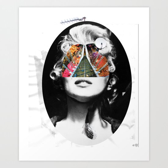 Marilyn, Hugo and Me Collage Art Print