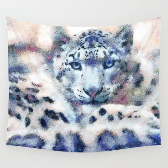Snow Leopard Wall Tapestry