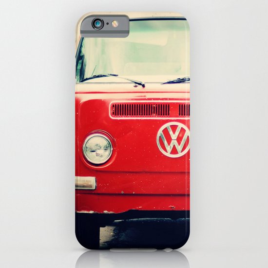 Red Vintage Bus iPhone & iPod Case