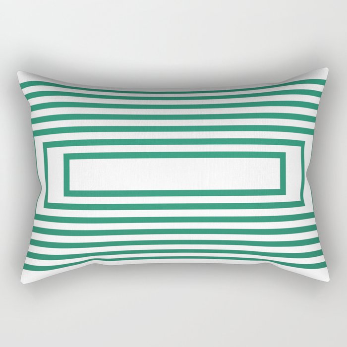 Emerald Rectangular Geometric Shape Rectangular Pillow