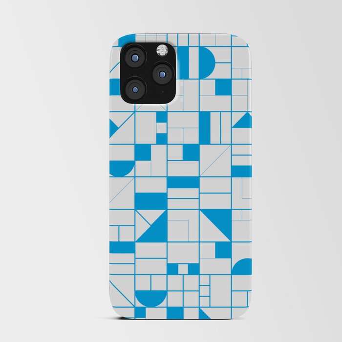Abstract Pattern Blue iPhone Card Case