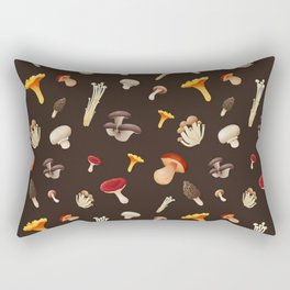 mushroom pattern / nature / wild life Rectangular Pillow