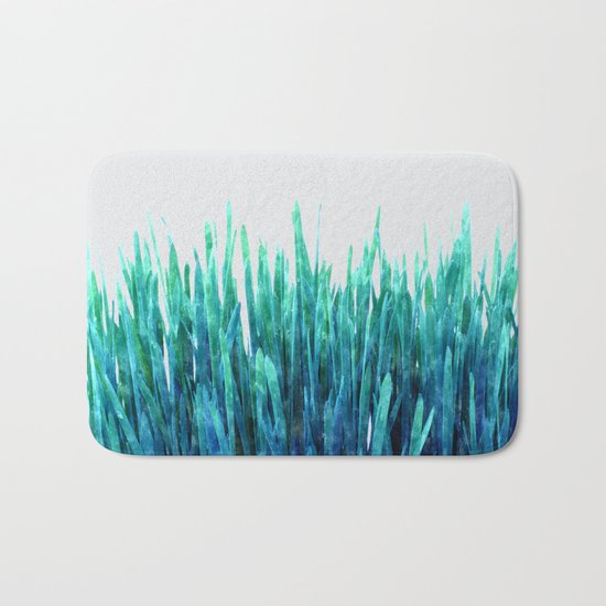 Glowing Grass #society6 #decor #lifestyle Bath Mat