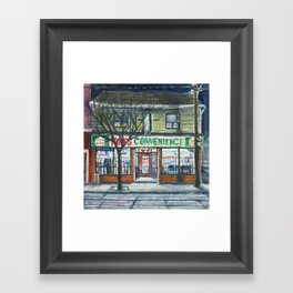 Kim's Convenience Store Framed Art Print