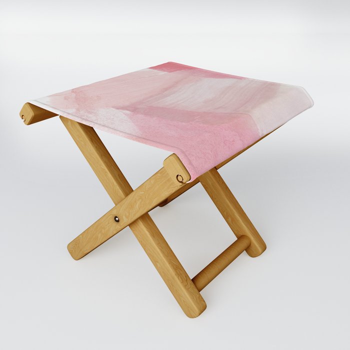 Soft Pink Pastels Folding Stool