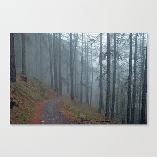 Forest vibes #foggy Canvas Print