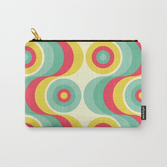 Retro Circles Carry-All Pouch