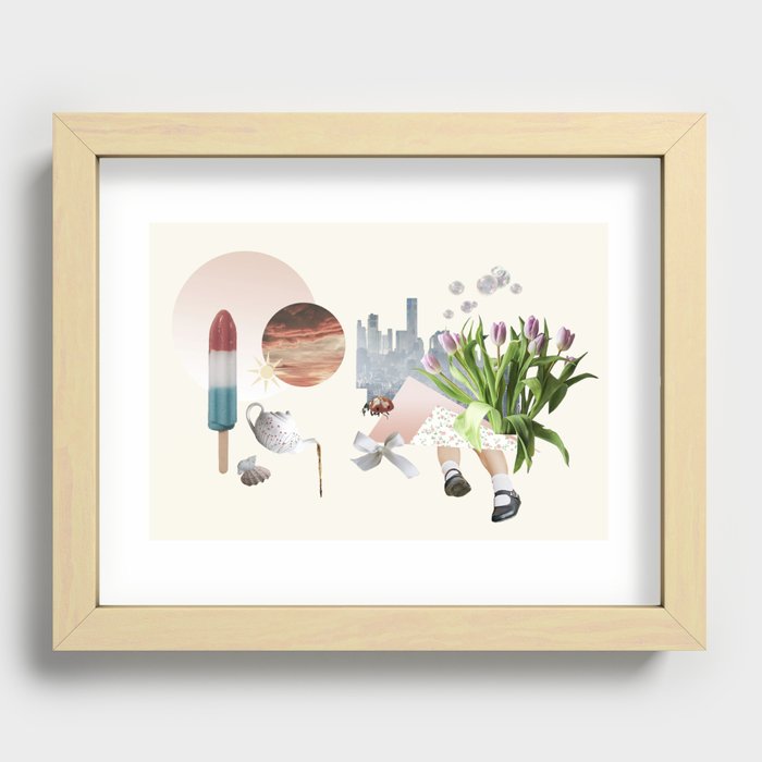 Summer Space Recessed Framed Print