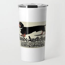 1905 German Dog Show Dachshund Poster Travel Mug