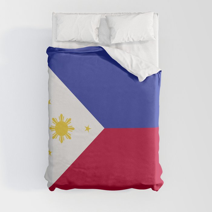 Philippines flag emblem Duvet Cover