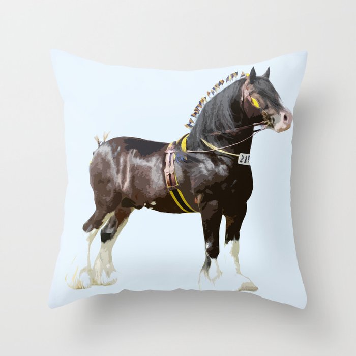 THE ORIGINAL WORK HORSE! Throw Pillow