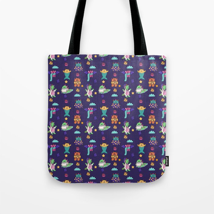 Stay at Home Monsters  Tote Bag