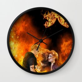 Clace heavenly fire Wall Clock
