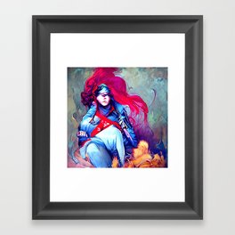 abstract colorful art 342. Framed Art Print
