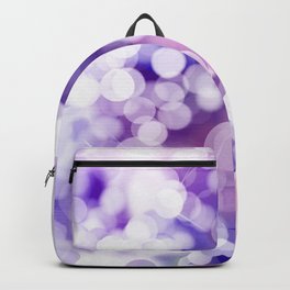 Abstract watercolor pink lavender white purple bokeh effect Backpack