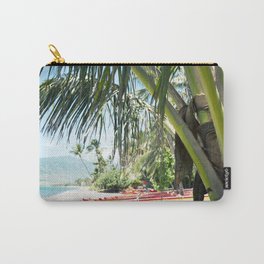 Aloha Sugar Beach Carry-All Pouch | Maui, Color, Hdr, Landscape, Other, Canoes, Hawaii, Palms, Kihei, Sugarbeach 