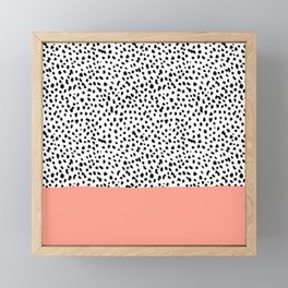 pink abstract animal print design Framed Mini Art Print