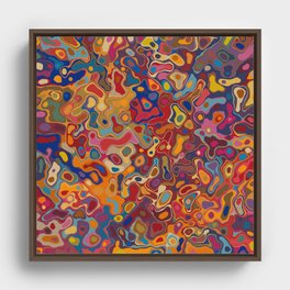 Colorful Abstract  Framed Canvas