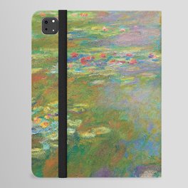 Lotus, Lilies, Pink, Monet, Art Prints iPad Folio Case