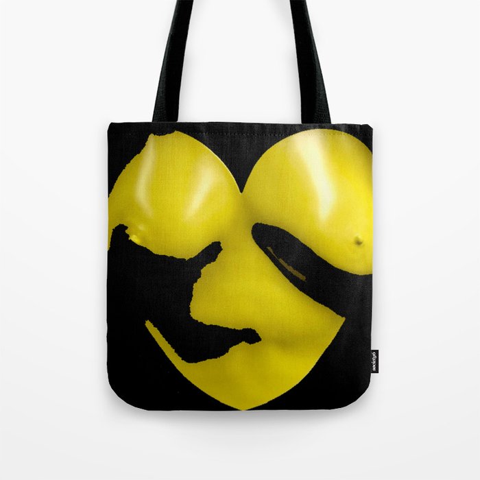 Boobs (yellow and black) Tote Bag