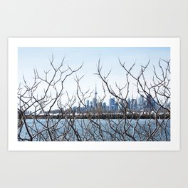 The Toronto Skyline from Tommy Thompson Park on March 20th, 2022. IV Art Print