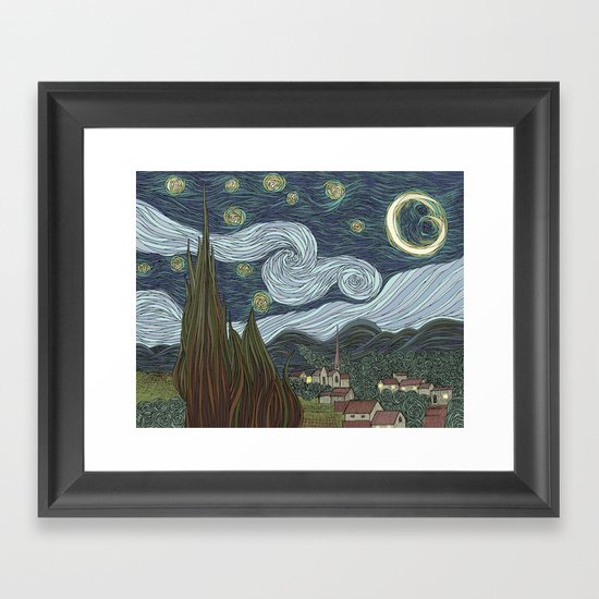 starry night Framed Art Print