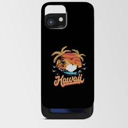 Hawaii Beach Hawaiian Vacation Surfers iPhone Card Case