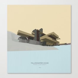 Fallingwater house Canvas Print