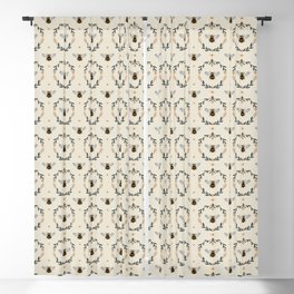 Ode to the Bumblebee (in cream) Blackout Curtain