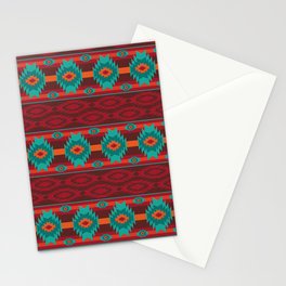 Southwestern navajo tribal pattern. Stationery Card
