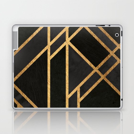 Urban Black Art Deco Laptop & iPad Skin