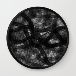 In the Forest 26. Abstract Painting. Wall Clock