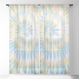 Pure Summer Tie-dye Sheer Curtain
