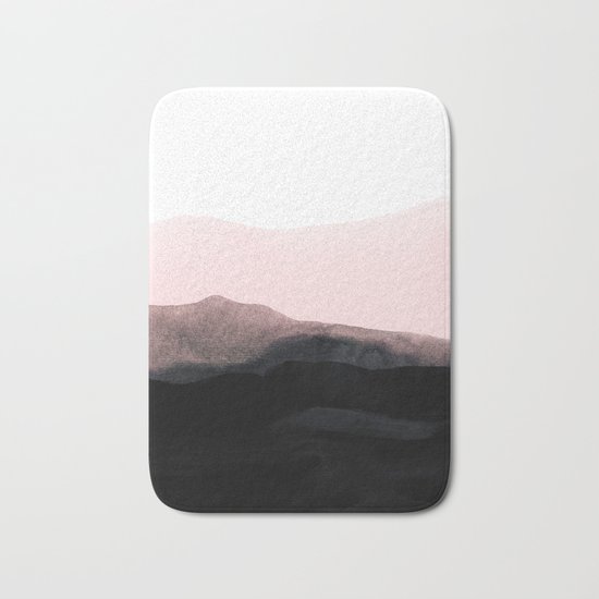mountain horizon Bath Mat
