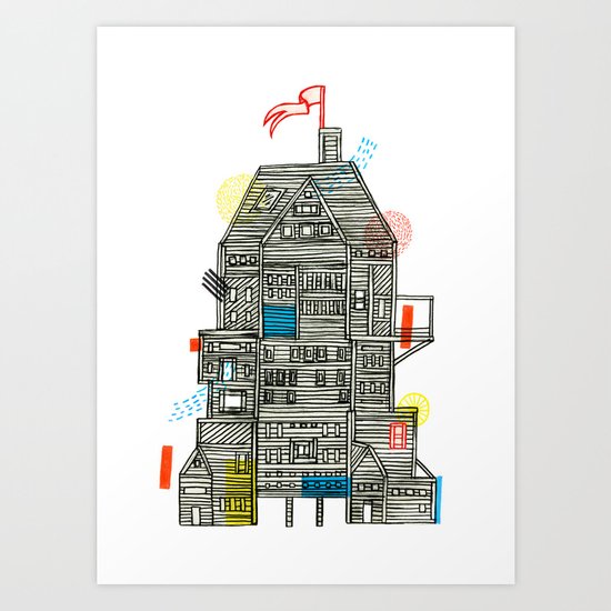 Holiday Camp Art Print