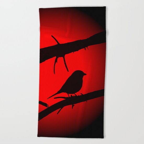 Free as a bird Beach Towel
