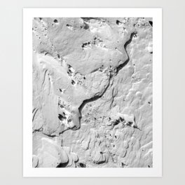 Weathered Snow - 3 Art Print
