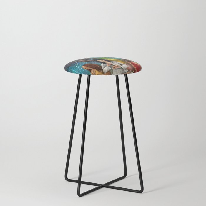 Vibrations of the Universe Counter Stool