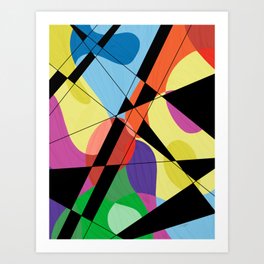 "Stained Glass" Abstract Art Print