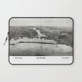 Aero view of Atlantic City, New Jersey 1909 vintage pictorial map Laptop Sleeve