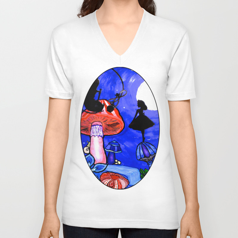 Trippy Original Alice In Wonderland By The Moon Mushroom Mixed