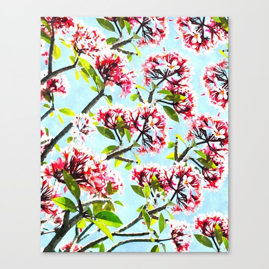 Frangipani #society6 #decor #buyart Canvas Print