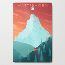 Matterhorn poster Cutting Board
