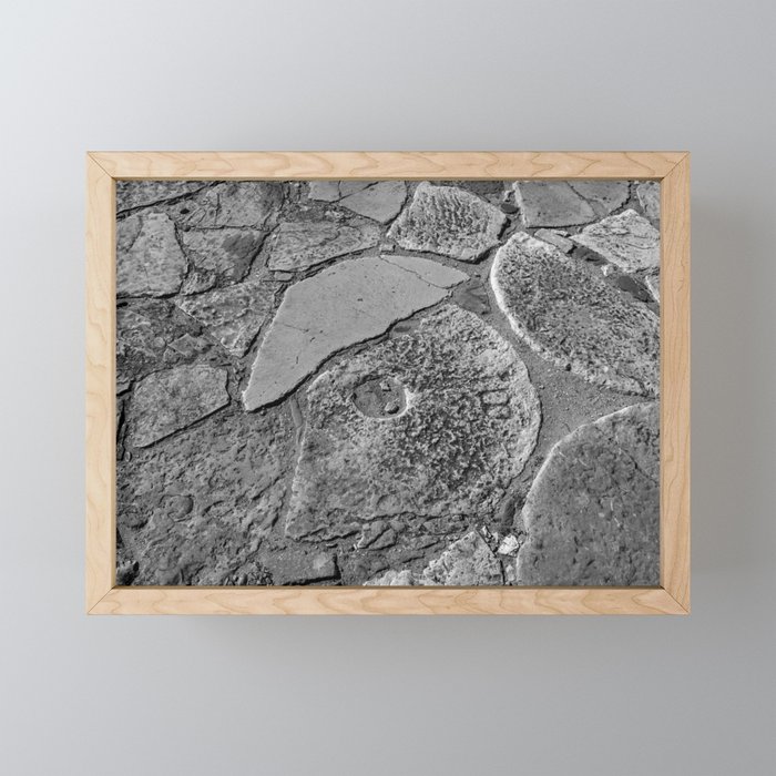 Broken millstones Framed Mini Art Print