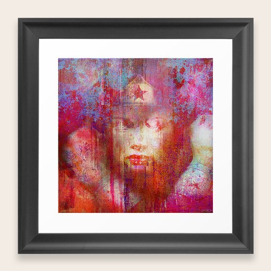 Wonder Abstract Woman Framed Art Print By Ganech Society6