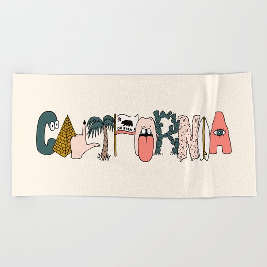 CALIFORNIA Beach Towel