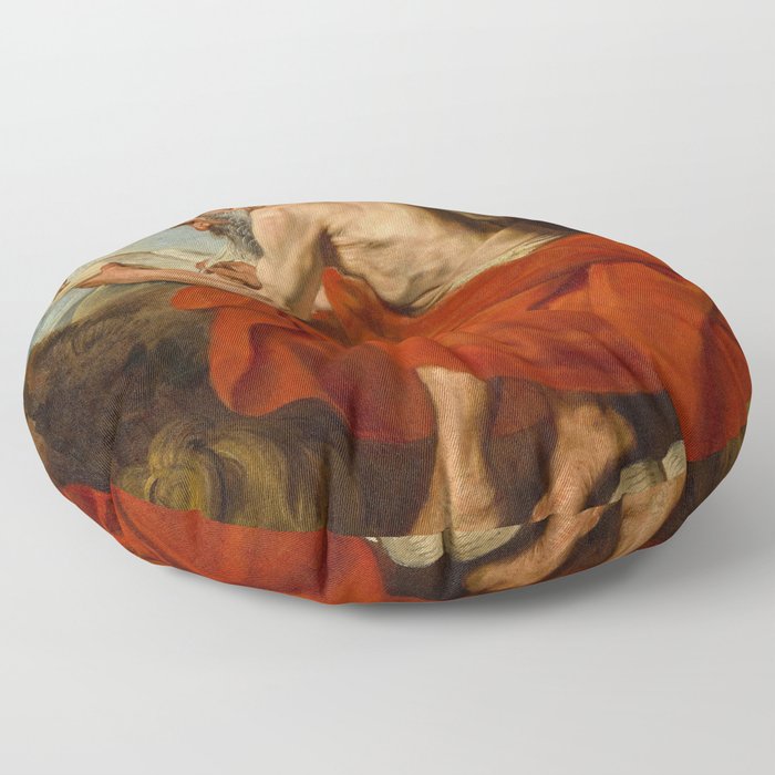 Saint Jerome, 1615-1616 by Anthony van Dyck Floor Pillow